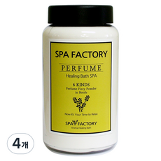 스파팩토리 퍼퓸 아로마 거품입욕제 프레쉬 브리즈, 350g, 4개