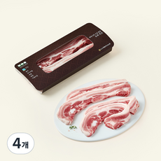 본바듬 무항생제 인증 듀록 삼겹살 (냉장), 500g, 4개