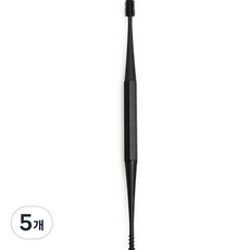 萬物市集 矽膠雙頭耳扒 黑色, 5個, 1入