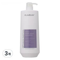 플랑플랑 익스트라 에너자이징 샴푸, 1.5L, 3개