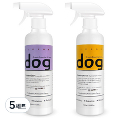 플로랩 강아지 유기농 원료 살균탈취제 라벤더향 500ml + 오렌지향 500ml, 5세트