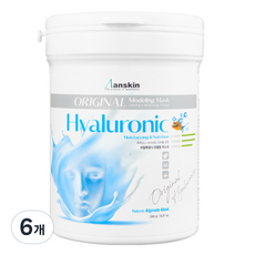 안스킨 오리지날 히알루로닉 모델링팩 240g, 6개, 1개입