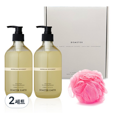 DEMETER Earth薄荷洗髮露 500ml x 2入 + 沐浴球套組, 2套