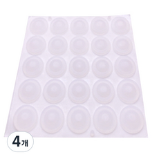 3M 범폰 미끄럼방지 스티커 반투명 A0012 25p, 4개, 투명