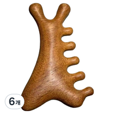 별나장 다용도 두피마사지기, 브라운, 6개