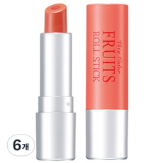 스킨푸드 비타 컬러 후르츠 롤스틱, 6개, 7호 살구 품은 당당롤