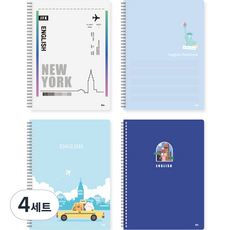 ibis 英文筆記本4件組, 票券, 自由女神像, 計程車, 窗戶, 4套