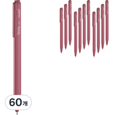 모나미 트리피스 볼펜 0.5mm, 레드, 60개