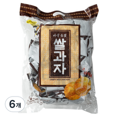 바삭 눈꽃 쌀과자, 900g, 6개