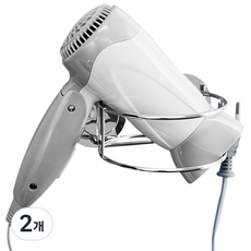 MS Intech 雙層吹風機架, 銀色, 1個, 2個