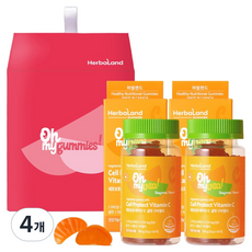 허벌랜드 세포보호 비타민C 귤맛 구미젤리, 70정, 4개