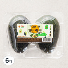 프레시몬 아보카도 2입, 400g, 6개