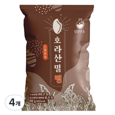 당연구소 스테비아 호라산밀 뻥 스낵, 40g, 4개