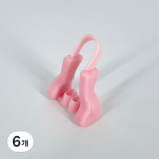 imi 코집게 호흡형, Pink, 6개