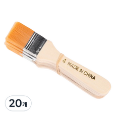 Cozy & 油性油漆刷 底漆刷 黃色, 4號, 20個