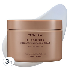 토니모리 블랙티 인텐스 딥 클렌징 크림, 3개, 200ml