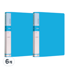 위즈오피스 PP 컬러 인덱스 파일 B4 20매, 스카이, 6개