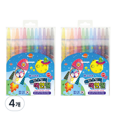 크라운 아트스토리 색연필, 12색, 4개