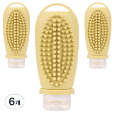 아이앤지마켓 파스텔 다용도 용기 10ml, 6개, 옐로우