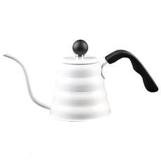 l-beans 不鏽鋼三環咖啡手沖壺/咖啡壺/長嘴煮泡茶沖泡壺/熱水壺, 1套, 壺身+壺蓋, 600ml