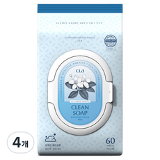 CLA 클라 퍼퓸 건조기 시트 클린솝, 4개, 60개입