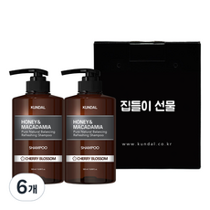 쿤달 베이직 선물세트 2구 체리블라썸향 집들이선물 A타입, 500ml, 6개