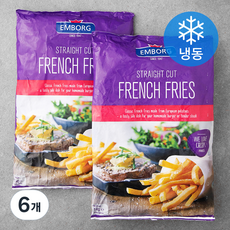 엠보그 프렌치 프라이 스트레이트 컷 (냉동), 1kg, 6개