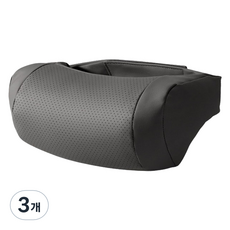 Ez2mk 심플 스타일 소프트 차량용 목쿠션 MS-320, 블랙, 3개