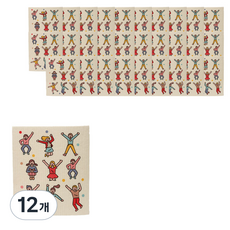 일러스트 리필 해동지 뽑아쓰는 키친타올 화이팅, 12개, 10개입