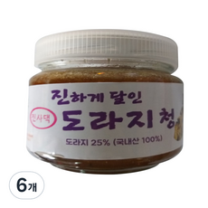 한강 진사댁 진하게 달인 도라지청, 500g, 6개