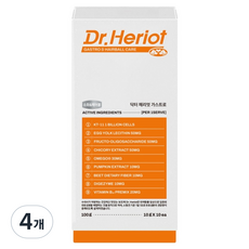닥터헤리엇 반려동물 가스트로 영양제, 100g, 소화기능/췌장/위개선, 4개
