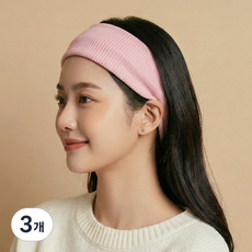 라라듀 탄성 스포츠 헤어밴드, 라이트핑크, 3개