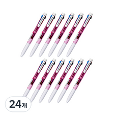 동아 유성펜 이온3 하이브리드펜 0.5mm, 핑크, 24개