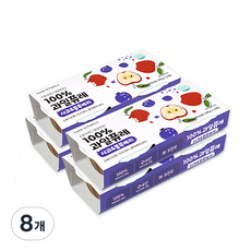 FARM TO FAMILY 水果泥 2入裝, 蘋果藍莓口味, 200g, 8組