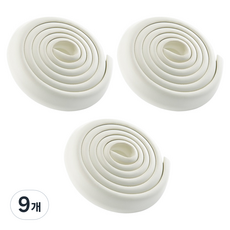 GUNU 防撞柔軟邊角保護條, 白色, 9個