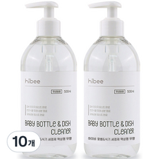 hibee 奶瓶餐具清潔液 瓶裝 無香, 10個, 500ml