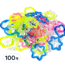 氦氣球手把彩色配重塊, 隨機出貨, 100個