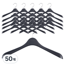 女款厚夾克衣架 T2, 黑色, 50個