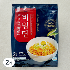 한둘푸드 두부로 만든 비빔면, 428g, 2개