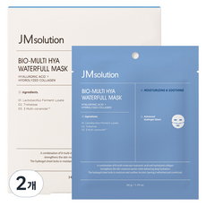 JMsolution 肌司研 BIO 多重玻尿酸水潤面膜 34g, 2個, 4入