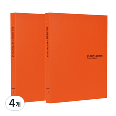 ECO Chungwoon Eco 透明文件夾 40頁 A4, 橘色, 4個