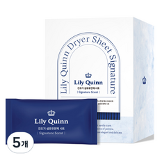 LilyQuinn 優質烘乾機織物柔軟劑片標誌產品, 5個, 40入