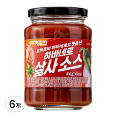 곰곰 하바네로 살사소스, 430g, 6개