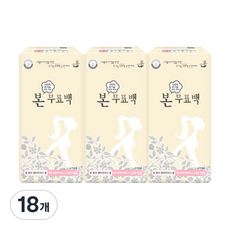 유기농본 순면 커버 팬티라이너, 18개, 40매입, 롱