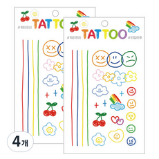 Petit Petit Tattoo TS004, 快樂一英里, 4個