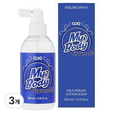 크리오 마이 바디 앤 꿈치 필링 스프레이, 3개, 200ml, 1개입