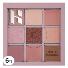 HOLIKA HOLIKA MATT MAGIC COLLECTION My Fave Mood 眼影盤 8g, 6個, Muni