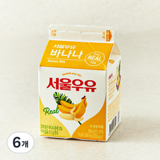 서울우유 바나나, 300ml, 6개