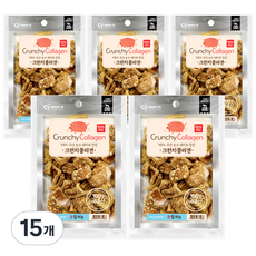 반려동물 크런치 콜라겐 간식 돈칩 80g, 15개, 돼지