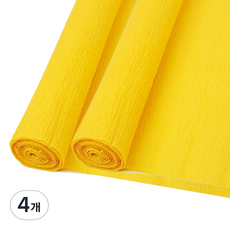 마다꾸미 주름 구김지 10 옐로우, 50 x 250 cm, 4개